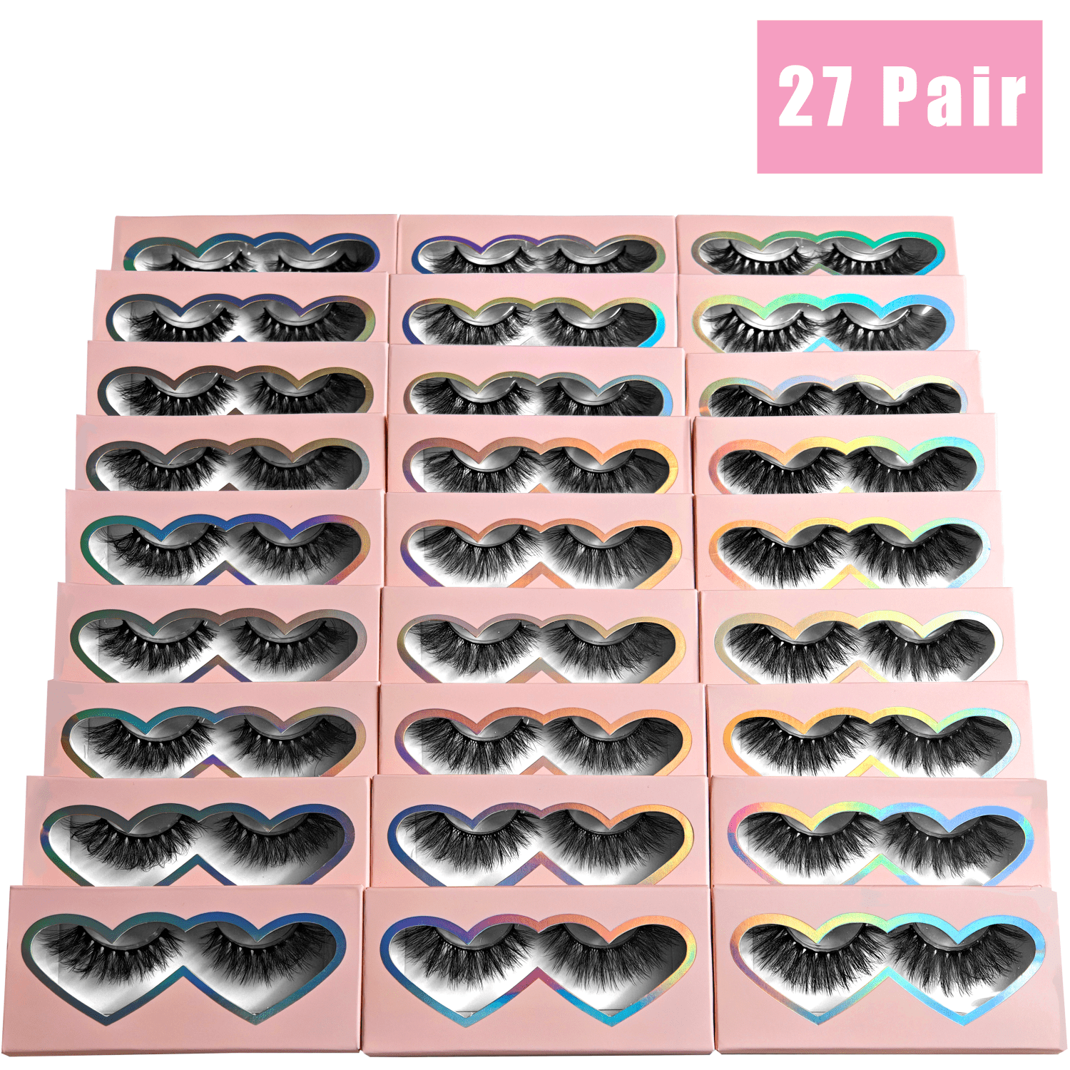 27pairs eye lashes