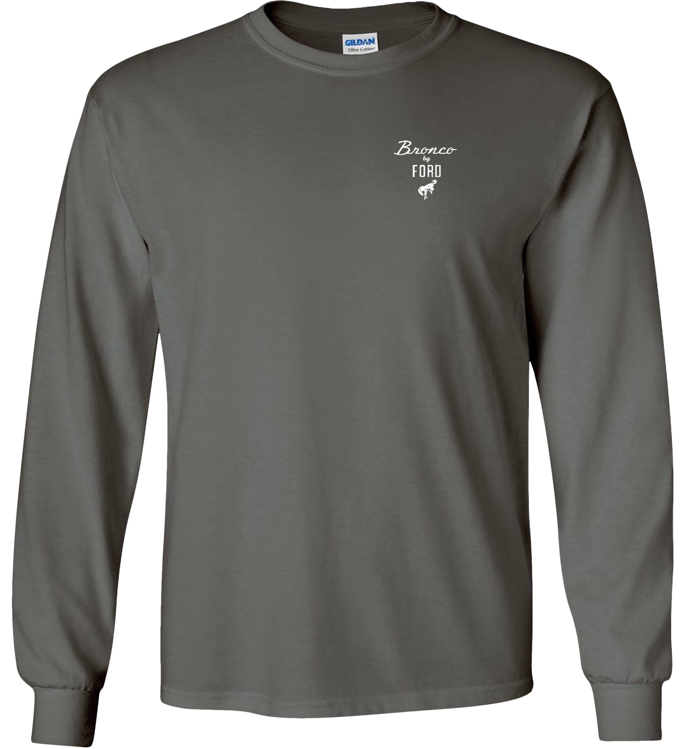 Fair Game Rare Breed 1966-2016 Ford Bronco Long Sleeve Shirt-Charcoal-XL