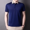 thumbnail image 2 of Sngxgn Men's Short Sleeve Regular Fit Polo Shirt(Navy,L), 2 of 8
