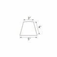thumbnail image 6 of Aspen Creative 32066-2 Small Hardback Empire Shape Chandelier Clip-On Lamp Shade Set (2 Pack), Transitional Design in White, 5" bottom width (3" x 5" x 4"), 6 of 7