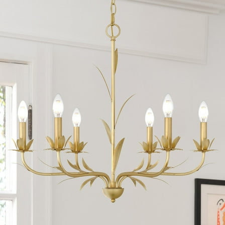 Luxury Eclectic Chandelier, Gold Leaf, UQL5530