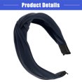 thumbnail image 5 of Vocoste Satin Knot Headband Hairband for Women Lady Navy Blue 1.2 Inch Wide 1 Pcs, 5 of 6