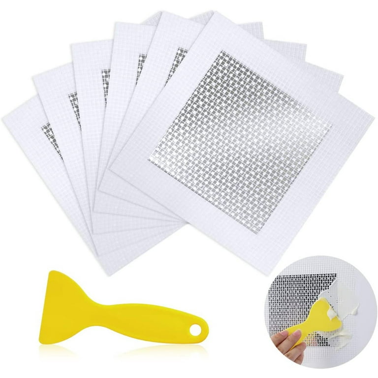 1 Set Wall Repair Patch Kit Self Adhesive Strong Stickiness Aluminum  2/4/6/8 Inch Wall Patch Hole Fixer Repair Kit for Office 