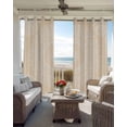 thumbnail image 6 of Beige Boho Blackout Curtains for Bedroom Living Room Darkening Curtains 63 Inches Long Farmhouse Middle Century Abstract Geometric Window Curtain 2 Panels Set Window Treatment Grommet Drapes 42"x63", 6 of 9