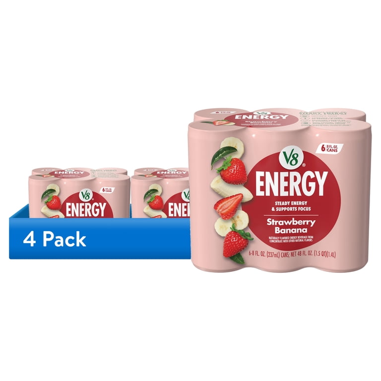 V8 Energy Strawberry Banana, 8 fl oz Cans, 24 Pack photo 1