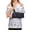 Blue, variant on Women's Post Surgery Shirts Short Sleeve Tear Away Snap Front Tops Rotator Cuff Chemo Port Shirts Adaptive Clothing,Blue (M)