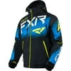 FXR Boost FX Snowmobile Jacket F.A.S.T Insulated Snowproof Black Blue Hi-Vis - XXX-Large 220026-1040-22