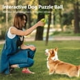 thumbnail image 4 of Dog Treat Ball, Interactive Puzzle Dog Toys for Treat Dispensing, Pet Slow Feeder Chew Tooth Cleaning Balls (4.4‘’, Green), 4 of 9