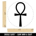 thumbnail image 2 of Coptic Cross Ankh Egyptian Hieroglyphic Self-Inking Rubber Stamp Ink Stamper - Black Ink - Mini 1/2 Inch, 2 of 7