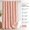 Blush Pink, variant on Purple Scalloped Linen Textured Shower Curtain with 12 Metal Hooks, Heavy Duty Washable Waterproof Bathroom Curtain, 72x72 inches
