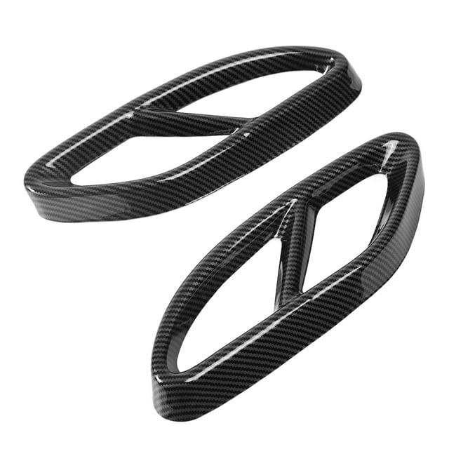 Tail Exhaust Pipe Cover, Tail Throat Frame Scratch Resistant Carbon Fiber Style Durable For Car Accessories Replacement For GLC X253 2016-2021