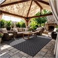 thumbnail image 2 of Koeckritz Rugs Granite Checkerboard Eco-Friendly DuraKnit Indoor/Outdoor Area Rug, 7' x 12', 2 of 8