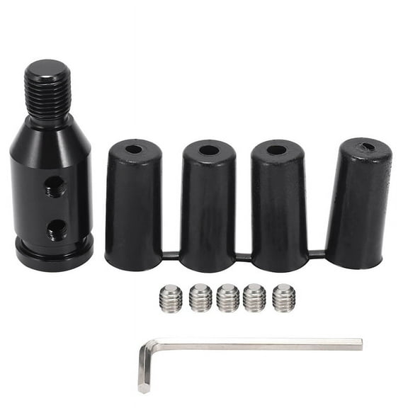 Universal Aluminum Shift Knob Adapter, 2.36 x 1.18 x 1.18 inches, Black