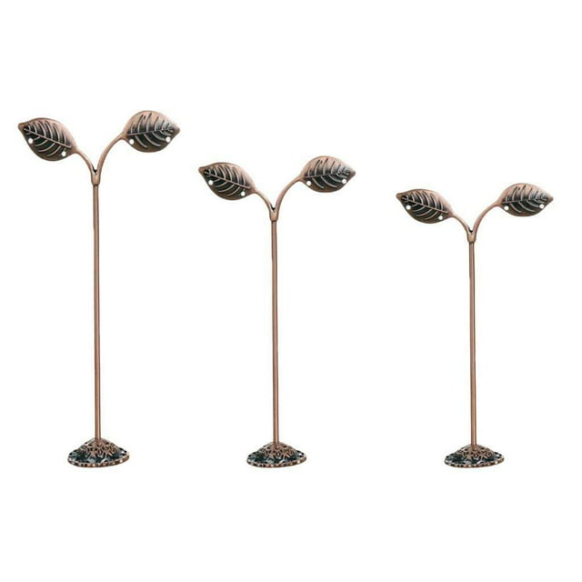 ziyahi 3x Iron T Bar Earring Necklace Jewelry Display Stand Rack Copper-Leave