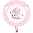 thumbnail image 1 of Creative Converting 340178 Ferme 1er Anniversaire Fille Ballon de Mylar, 1 of 1