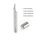 thumbnail image 3 of Unique Bargains 1/8' Shank 1mm Tip 30 Degree Solid Carbide Wood Engraving Bit CNC Router Tool 10 Pack, 3 of 6