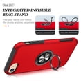 thumbnail image 5 of JTCASES for iPhone 6/6s Case, Car Mount Bracket 2-layer Hybird Shockproof PC TPU Anti-fall Slim Fit Lightweight Magnetic Cover for iPhone 6/6s, Red, 5 of 7
