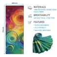 thumbnail image 2 of Colorful Tie Dye Circular Spiral Pattern Hot Yoga Mat Towel Non Slip for Hot Yoga - Quick-Drying Yoga Mat Cover with 4 Corner Pockets with Travel Bag - Hot Yoga Towel Non Slip 70"x26", 2 of 6