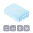 thumbnail image 2 of Juego de toallas de baño MaopaoBeauty, paquete de 2 unidades, 89 x 178 cm, azul, 2 of 7
