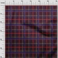 thumbnail image 2 of oneOone Viscose Chiffon Dark Brown Fabric Madras Check Craft Projects Decor Fabric Printed By The Yard 42 Inch Wide, 2 of 4