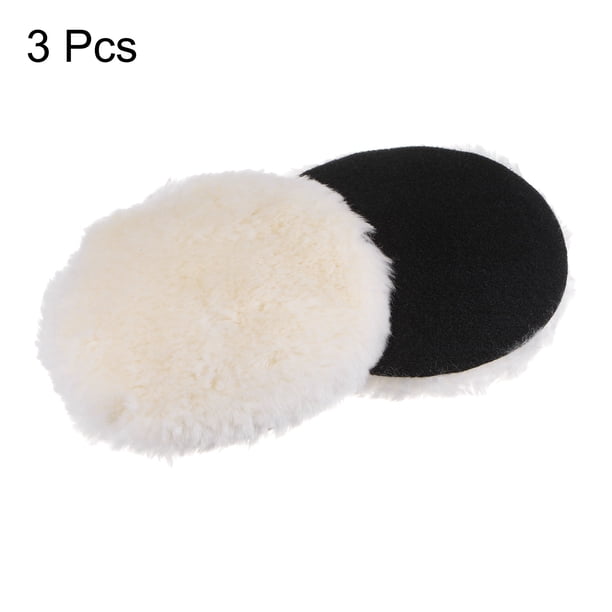 Lot De 6 Tampons De Polissage En Laine 3 Pouces – Crochet Et Boucle, Pour Ponceuse, Uxcell