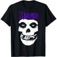 thumbnail image 1 of Misfits – T-Shirt Logo Crâne Violet T-Shirts Décontractés Col Rond Haut d'Été en Coton, 1 of 2