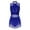 Royal Blue, variant on Women Sequins Tassels Fringed Latin Dance Dress Salsa Tango Modern Ballroom Dancing Performance Burgundy M