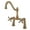 Brass, variant on Kingston Brass KS3235AX Restoration Two-Handle 2-Hole Deck-Mount Clawfoot Tub Faucet in Oil Rubbed Bronze