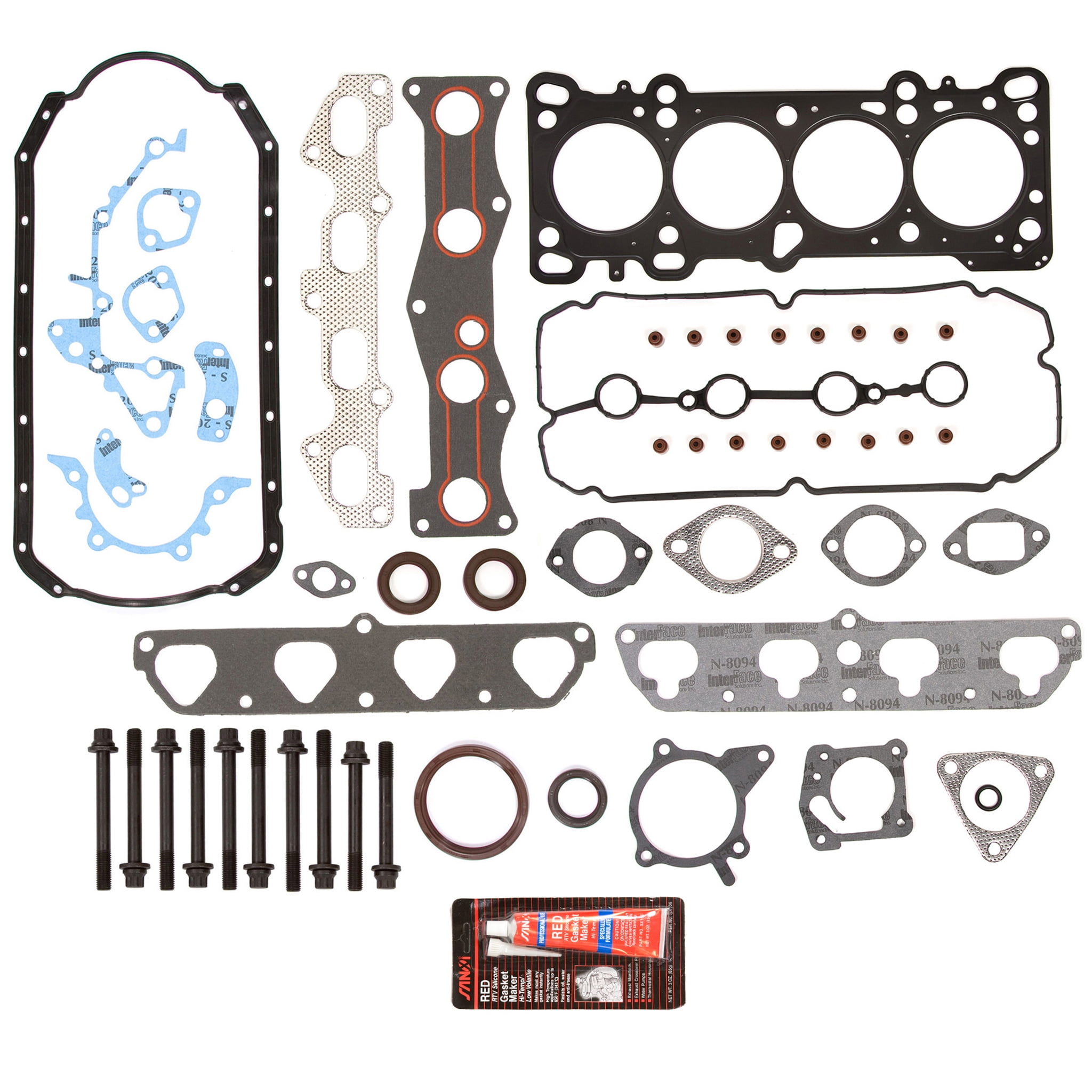 Head Gasket Set Intake Exhaust Valves Fit 0305 Kia Rio 1.6L DOHC A6D