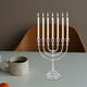 thumbnail image 1 of Portavelas Menorah 7 Ramas Tradicional 6.7 pulgadas Chanukah Portavelas Argén Macarena Portavelas Menorá, 1 of 8