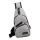 thumbnail image 2 of Bolso bandolera en el pecho con con puerto de carga USB de viaje gris Sunnimix Bolso bandolera tipo bandolera, 2 of 8