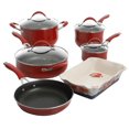 thumbnail image 1 of The Pioneer Woman Frontier Speckle Ensemble d’Ustensiles de Cuisine - Rouge, 1 of 8