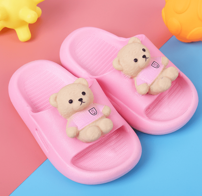 Size:24/25-15cm,Color:Yellow duck Girls Sandals Luminescence Flashing Kids Slippers Home Non-Slip Boys Slide Water Shoes Summer Beach Shower Soft Bottom Durable Cute Animal 