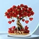 thumbnail image 5 of Fiudx Adorno de Rosal, Impresionante Adorno de Amor Acrílico, Diseño de Corazón Rojo Vibrante, Ligero y Portátil, Perfecto para Regalar En San Valentín, Un Toque Romántico para El Hogar., 5 of 6