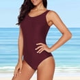 thumbnail image 4 of NECHOLOGY Womens Swimsuit Girls Swimsuits One Piece Swimwear Swimwear Suits Shirred Bikini plus Size Swim Dresses for Women One Piece Small, 4 of 5