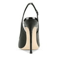 thumbnail image 4 of FSJ Women High Heels Pointed Toe Slingback Pumps Ankle Strap Stiletto Sandals Slip On Office Lady Party Dressy Shoes Size 12 Black, 4 of 4