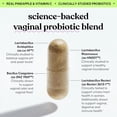 thumbnail image 4 of Lemme Purr Vaginal Probiotic Capsules for Women - Promotes pH Balance, Healthy Vaginal Odor & Urinary Tract Health w/Lactobacillus Blend, Clinically Tested Strains, Pineapple & Vitamin C, 60 Count, 4 of 7