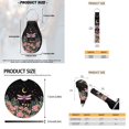 thumbnail image 6 of Uorisanigo Starry Dragonfly Flower Car Seat Cover Full Set, with Steering Wheel Protector Center Console Pads Headrest Shift Knob Covers Coasters Set Handbrake Seatbelt Shoulder Pad Key Chains, 6 of 7