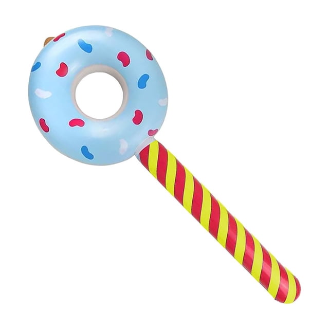Blue Blue Inflatable Donut Stick Party Toy For Children Water Play Accessory With Strong Pvc Material