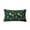 Green-1, variant on Eolstice Green Puffy Throw Pillow, Gold Metallic Maple Leaf Print, Insert Included, Soft Fuzzy Lumbar Cushion, Fall Winter Christmas Plush Decor