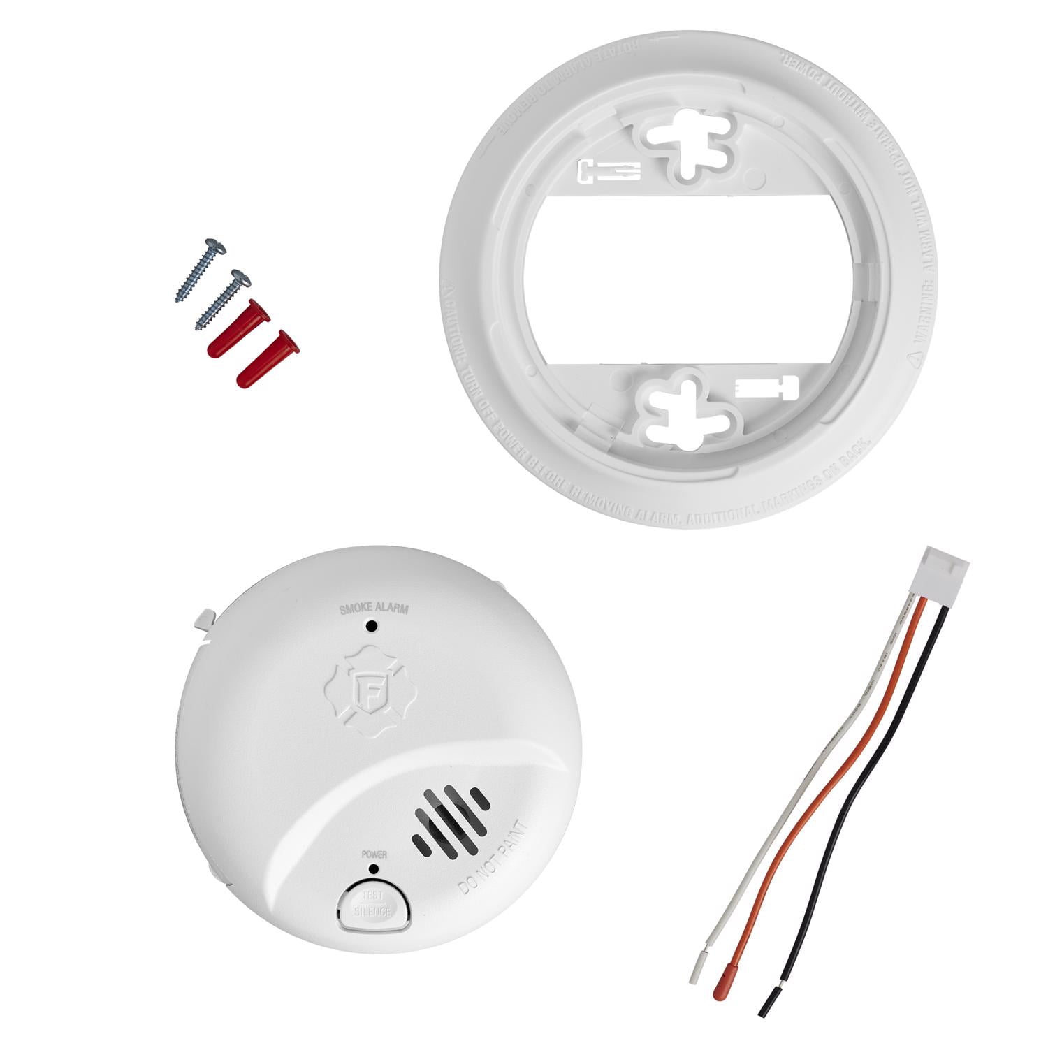First Alert Interconnect Hardwired Smoke Alarm with 10-Year Battery Backup, 1 pk