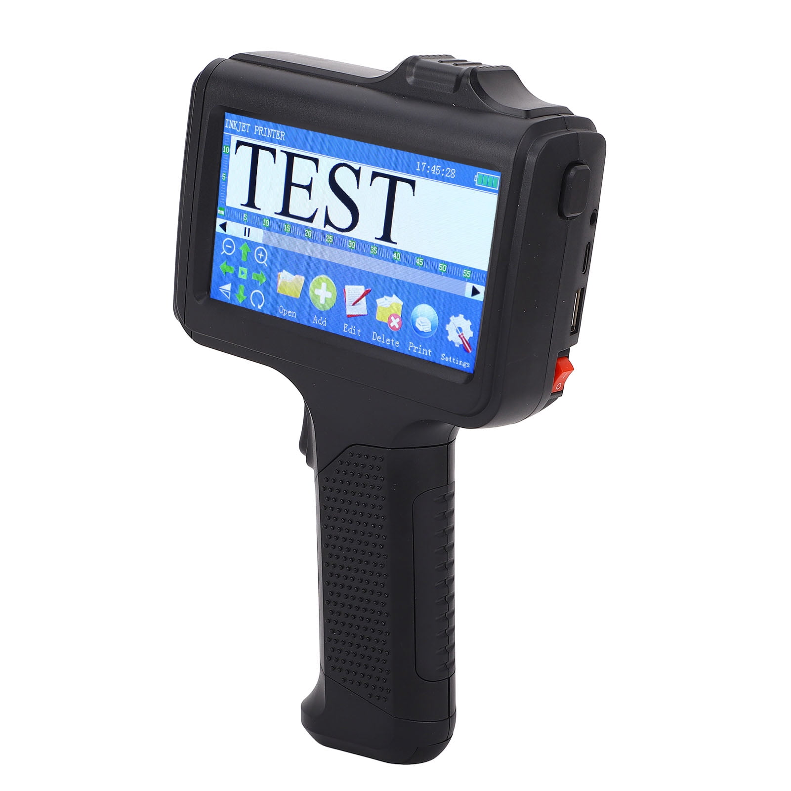 Handheld Coding Machine,  Handheld Inkjet Printer 4.3 Inch LED Touchscreen 12.7mm  for Wood Acrylic Fabric
