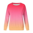 thumbnail image 4 of Lindreshi Long Sleeve Shirts for Women Deals Fall Women Fashion Printed T-Shirt Long Sleeves Blouse Round Neck Casual Tops Blouse, 4 of 5