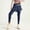 hwj# Blue432, variant on Huowey Yoga Pants Women Leggings Slim Fit High Waist Solid Color Fitness Joggings With Wide Leg Shorts Casual Breathable Running Sport Lightweight Cozy Trousers,Black,L