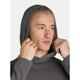 thumbnail image 4 of George Men's & Big Men's Lightweight Pullover Shirt Hoodie, Sizes S-3XL, 4 of 5