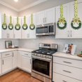 thumbnail image 6 of XEAZO 12 Pcs Christmas Kitchen Cabinet Wreaths with Ribbon Mini Christmas Wreath Small Kitchen Cabinet Xmas Decor for Window, Fireplace, Front Door, Table Decorations, 6 of 6