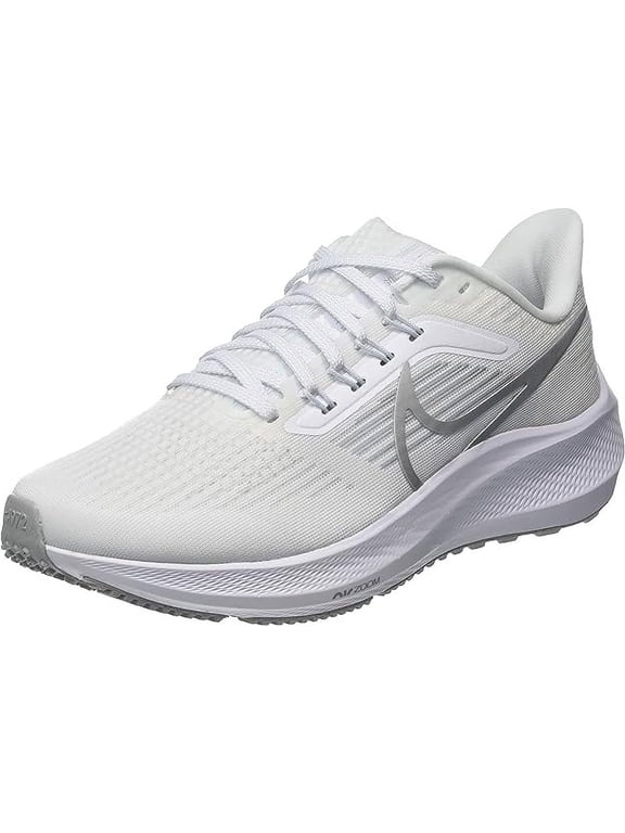 Air Zoom Pegasus 39 White Silver Women Running Shoe Sneaker DH4072-100 Size 8.5