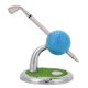 thumbnail image 2 of Soporte para bolígrafo con pelota de golf, con bolígrafo y reloj, decoración de escritorio, regalo de golf (azul), 2 of 9