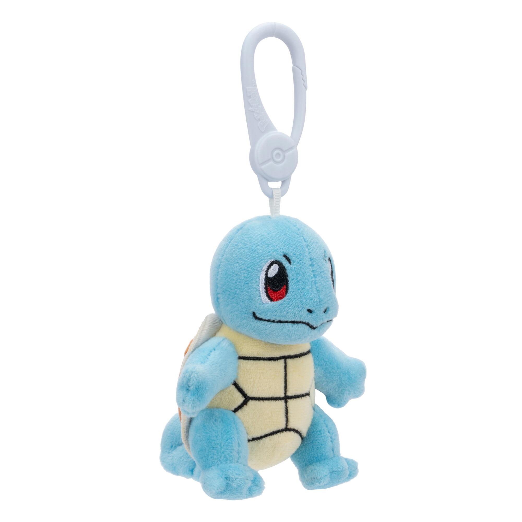 Pokemon Squirtle Clip-On Plush - 3.5-Inch Travel Ready Plush with Plastic Clip