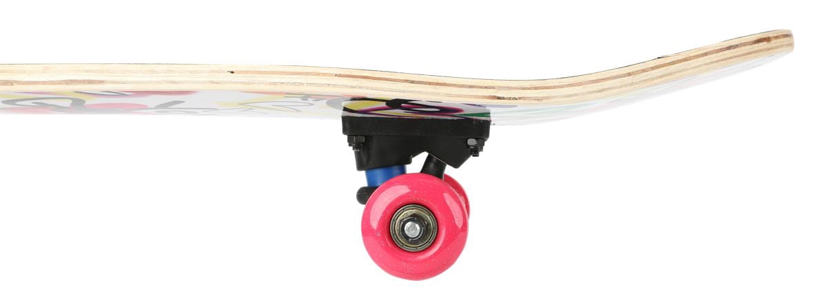 Justice 31" Standard Popsicle Complete Skateboard- Heart Design, Ages 5+, 50mm by 30mm Wheels